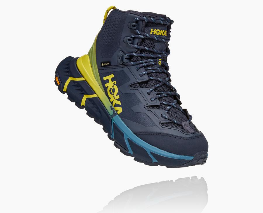 Hoka Womens Hiking Boots NZ - Hoka Tennine Hike Gtx Blue (WML403251)